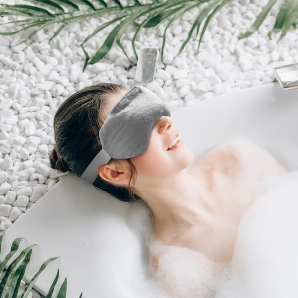 Weighted Lavender Eye Mask with Hot & Cold Therapy for Sleep - Image 8