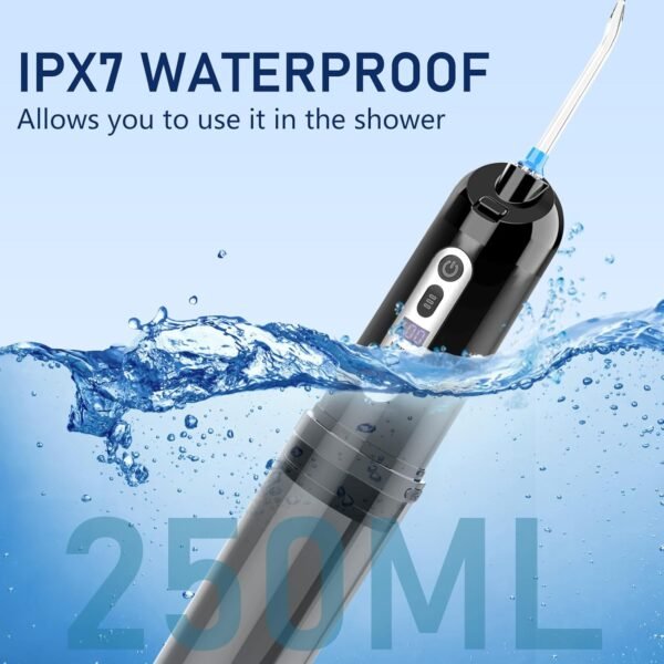 Portable Cordless Water Flosser with 4 Modes and Rotating Nozzles - Image 4
