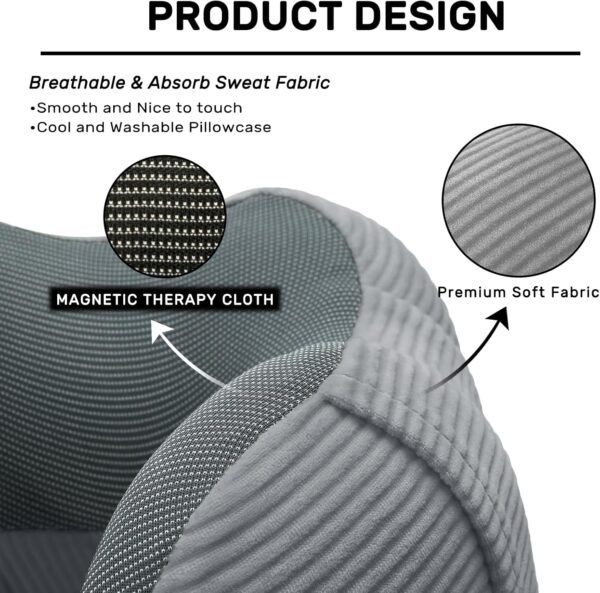 2-Pack Memory Foam Travel Neck Pillows – Soft, Supportive for Travel - Image 3