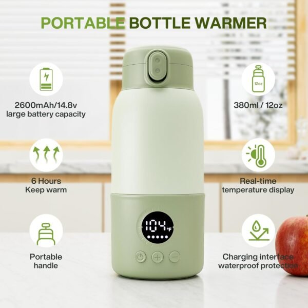 Portable Fast Bottle Warmer with Formula Container and Keep Warm Function - Image 3