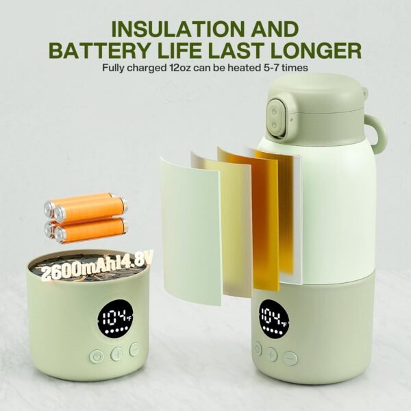 Portable Fast Bottle Warmer with Formula Container and Keep Warm Function - Image 4